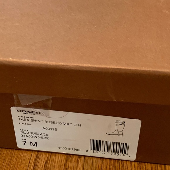 Coach Womens Tara Rubber Mid-Calf Rainboots - Picture 7 of 7